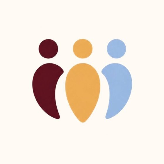 Sapiens logo — three people standing together